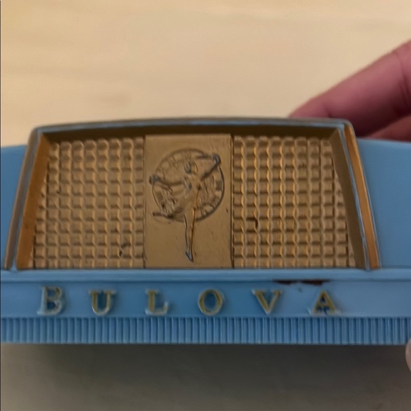 Bulova Vintage 1950s Blue and Brown Vintage Watch Box - Box Only - Picture 2 of 12